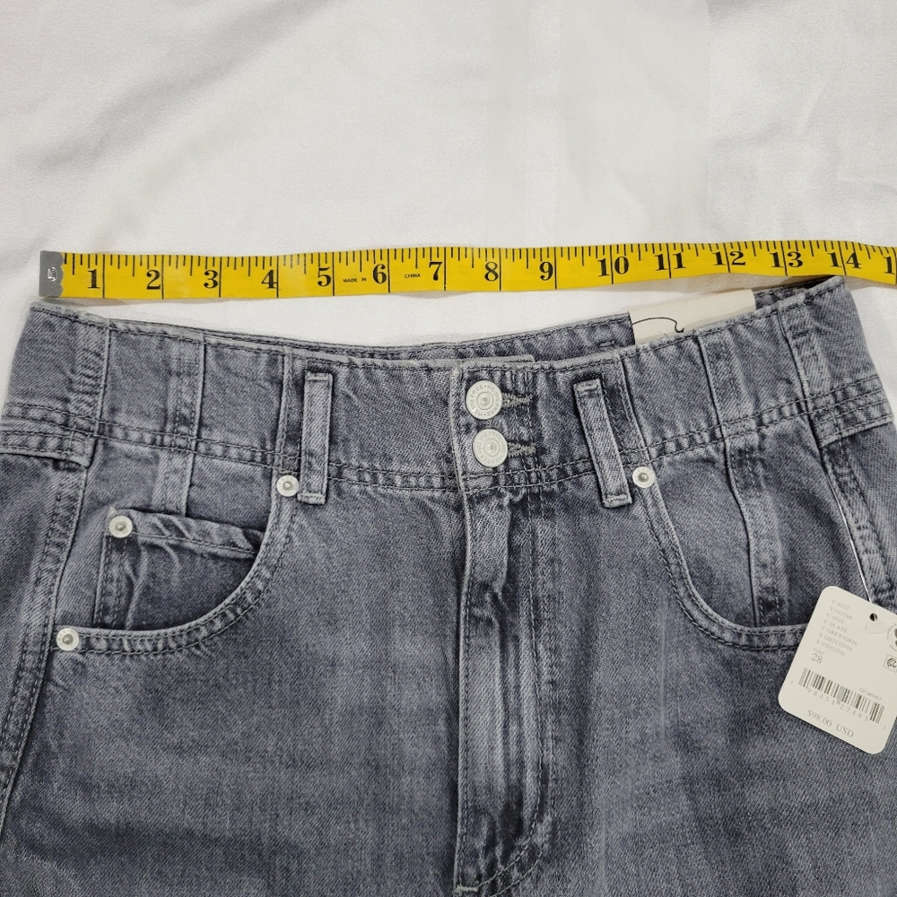 FREE PEOPLE Aster High Rise Straight Leg Jeans in Slate 28 NWT - Picture 7 of 9